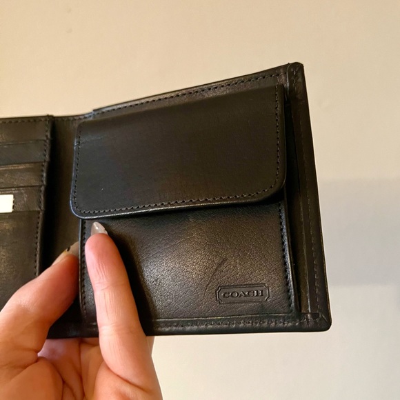 πHOST PICK!π 90s Vintage π€ NOS COACH Menβs Bifold Coin Wallet - Picture 4 of 7